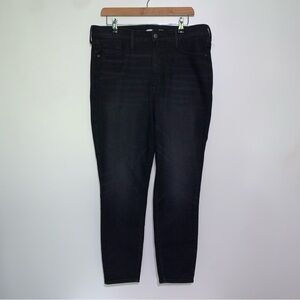 Old Navy Rockstar Super Skinny Jeans Extra High Rise Black Size 16